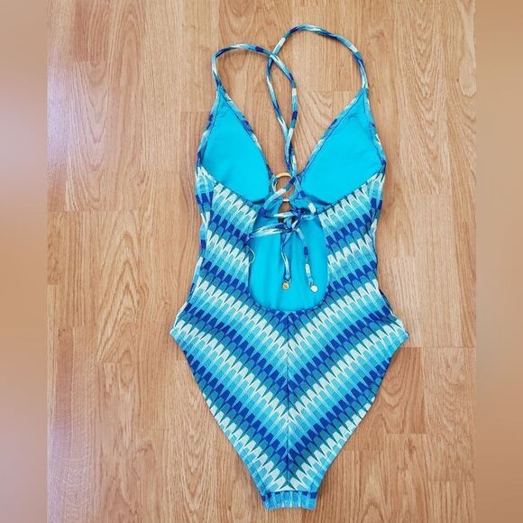 🌴 TRINA TURK 🌴 NEW - Moonray Ring Front Plunge One Piece Swimsuit - [Size 4] - Picture 9 of 16